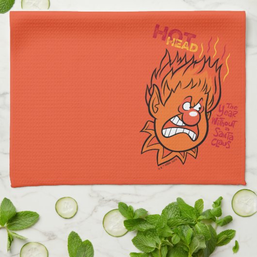 DAS JAHR OHNE SANTA CLAUS™ | Hot Head Geschirrtuch (Gefaltet)