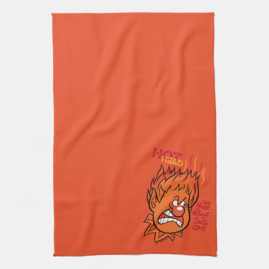 DAS JAHR OHNE SANTA CLAUS™ | Hot Head Geschirrtuch (Vertikal)