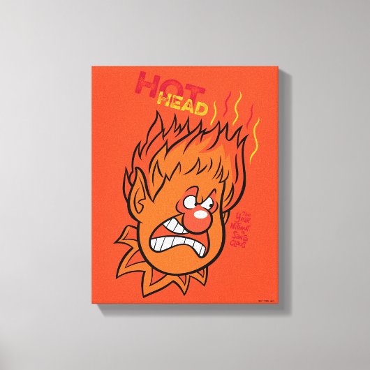 DAS JAHR OHNE SANTA CLAUS™ | Hot Head Leinwanddruck (Vorderseite)