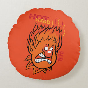 DAS JAHR OHNE SANTA CLAUS™ Hot Head Rundes Kissen