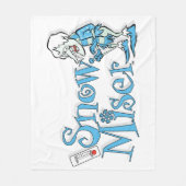 DAS JAHR OHNE SANTA CLAUS™ | Schneemann Fleecedecke (Vorderseite)