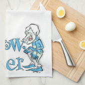 DAS JAHR OHNE SANTA CLAUS™ | Schneemann Geschirrtuch (Viertel Falte)