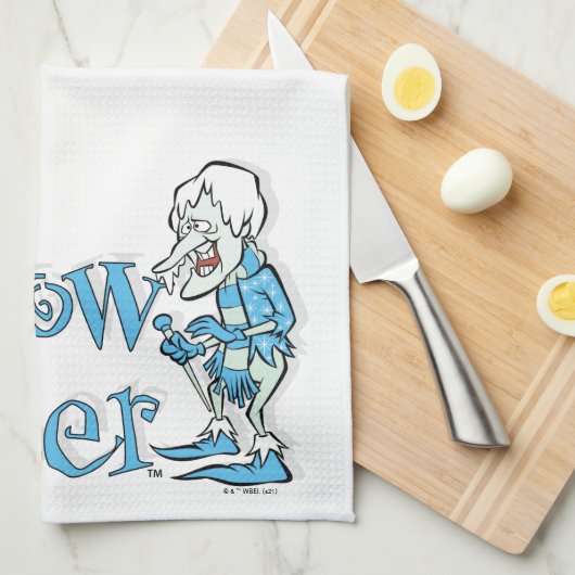 DAS JAHR OHNE SANTA CLAUS™ | Schneemann Geschirrtuch (Viertel Falte)