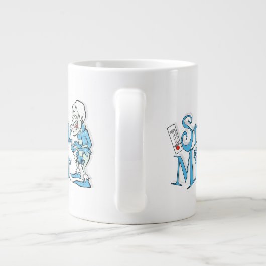 DAS JAHR OHNE SANTA CLAUS™ | Schneemann Jumbo-Tasse (Rückseite)