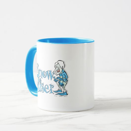 DAS JAHR OHNE SANTA CLAUS™ | Schneemann Tasse (Vorderseite Links)