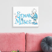 DAS JAHR OHNE SANTA CLAUS™ | Schneeschleuder Leinwanddruck (Insitu (Wohnzimmer))