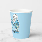 DAS JAHR OHNE SANTA CLAUS™ | Schneeschleuder Pappbecher (Rückseite)