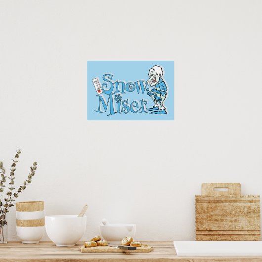 DAS JAHR OHNE SANTA CLAUS™ | Schneeschleuder Poster (Küche)