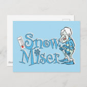 DAS JAHR OHNE SANTA CLAUS™ | Schneeschleuder Postkarte (Vorne/Hinten)