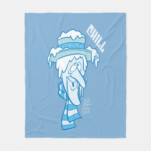 DAS JAHR OHNE SANTA CLAUS™ | Snow Miser Chill Fleecedecke (Vorderseite)