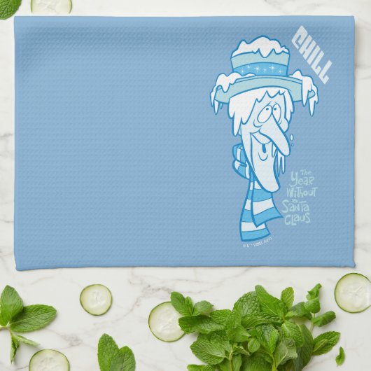 DAS JAHR OHNE SANTA CLAUS™ | Snow Miser Chill Geschirrtuch (Gefaltet)