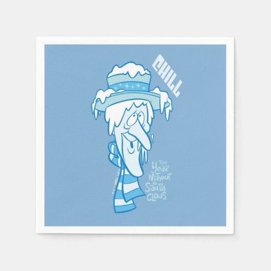 DAS JAHR OHNE SANTA CLAUS™ | Snow Miser Chill Serviette (Vorderseite)