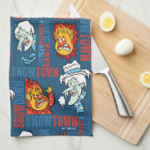 DAS JAHR OHNE SANTA CLAUS™ Snowtown Showdown Geschirrtuch (Viertel Falte)