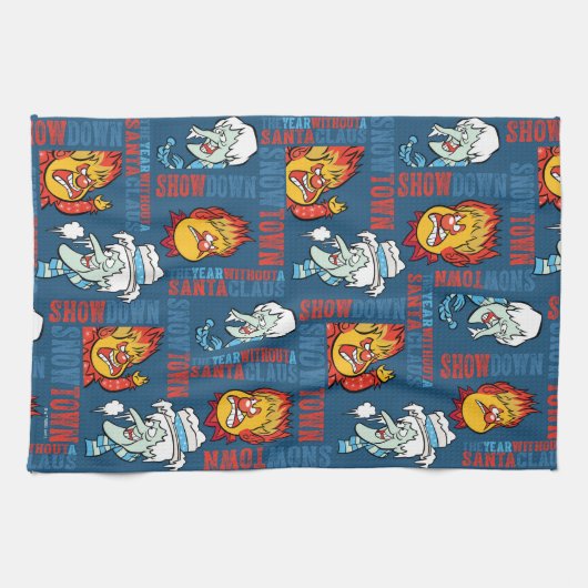 DAS JAHR OHNE SANTA CLAUS™ Snowtown Showdown Geschirrtuch (Horizontal)