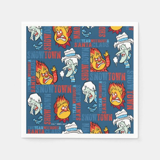 DAS JAHR OHNE SANTA CLAUS™ Snowtown Showdown Serviette (Vorderseite)