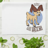 DAS JAHR OHNE SANTA CLAUS™ | Vixen "Oh Deer" Geschirrtuch (Gefaltet)