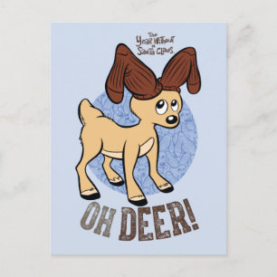 DAS JAHR OHNE SANTA CLAUS™   Vixen "Oh Deer" Postkarte