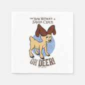 DAS JAHR OHNE SANTA CLAUS™ | Vixen "Oh Deer" Serviette (Vorderseite)