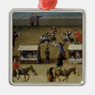 Das Jalousien- und Uni-DES Quatre-Nationen Ornament Aus Metall