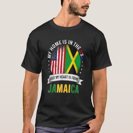 Das jamaikanische Patriot Herz kommt aus Jamaica F T-Shirt (Vorderseite)