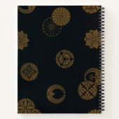 Das japanische Design des Black and Gold Bullet Jo Notizblock (Rückseite)