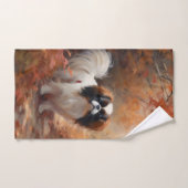 Das japanische Kinn im Herbst Inspiriere Badhandtuch Set (Handtuch)