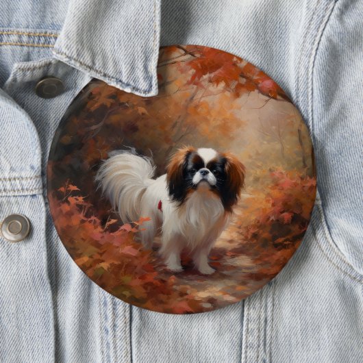 Das japanische Kinn im Herbst Inspiriere Button (Beispiel)