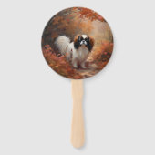 Das japanische Kinn im Herbst Inspiriere Fächer (Vorderseite)