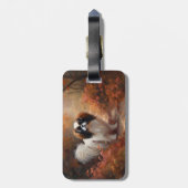 Das japanische Kinn im Herbst Inspiriere Gepäckanhänger (Rückseite vertikal)