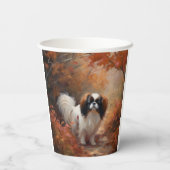 Das japanische Kinn im Herbst Inspiriere Pappbecher (Rückseite)