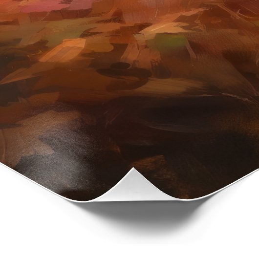 Das japanische Kinn im Herbst Inspiriere Poster (Ecke)