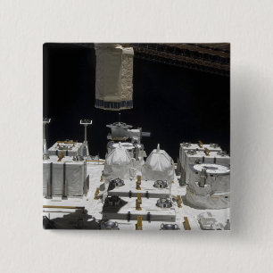 Das japanische Versuchsmodul, das verfügbar ist Button