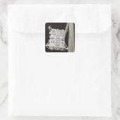 Das japanische Versuchsmodul exponierte Anlage 2 Quadratischer Aufkleber (Tasche)