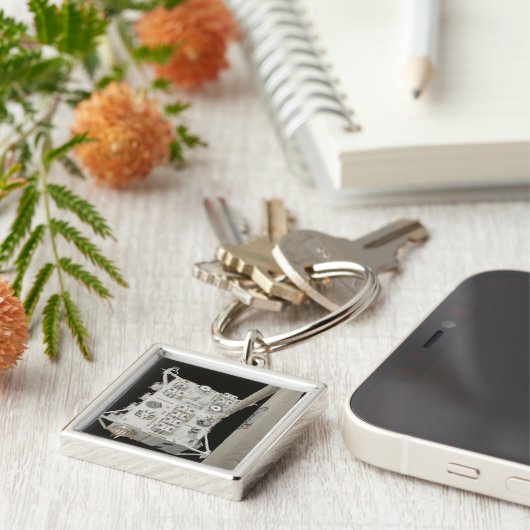 Das japanische Versuchsmodul exponierte Anlage 2 Schlüsselanhänger (Seite)