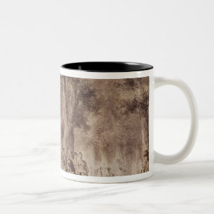 Das Jardin DES Tuileries im Jahre 1808 Zweifarbige Tasse