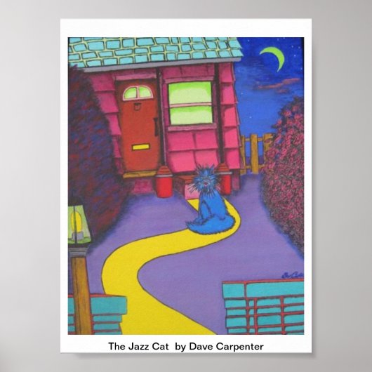 Das Jazz Cat Poster - von Dave Carpenter (Vorne)