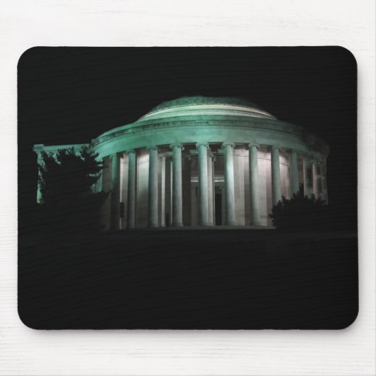 Das Jefferson-Gedächtnis in der Nacht Mousepad (Vorne)