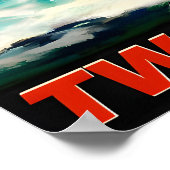 Das Jersey Shore TWA Trans World Airlines Poster (Ecke)