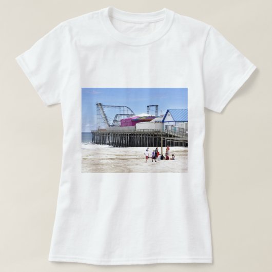 Das Jersey-Ufer auf Küsten-Höhen T-Shirt (Design vorne)