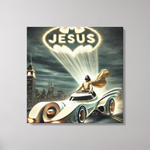Das Jesusmobil: Retter in der Nacht Leinwanddruck