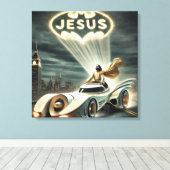 Das Jesusmobil: Retter in der Nacht Leinwanddruck (Insitu (Holzboden))