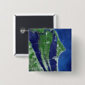 Das John F Kennedy Space Center Button (Vorne & Hinten)