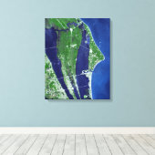 Das John F Kennedy Space Center Leinwanddruck (Insitu (Holzboden))