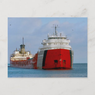 Das John G. Munson-Schiff auf dem Lake Superior Postkarte