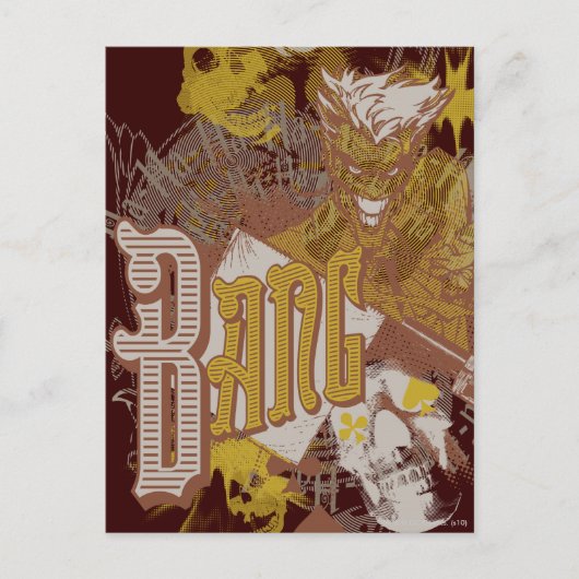 Das Joker Gun / Bang Carnival Collage Postkarte (Vorderseite)