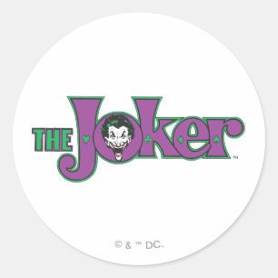 Das Joker-Logo Runder Aufkleber