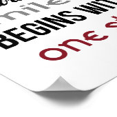 Das Journey Poster (Standard-Bildformat) (Ecke)