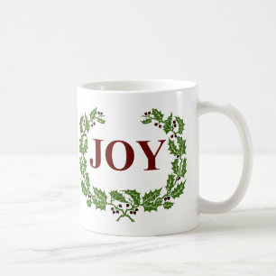 DAS JOY CHRISTMAS HOLLY UND BERRIES WRATH KAFFEETASSE