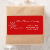 Das "Joy to the World Holiday Address Label" (Insitu)