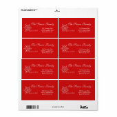 Das "Joy to the World Holiday Address Label" (Vorne)